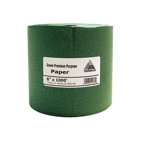 Triamco Tri Paper 6 in. x 1000' Green Premium Masking Paper 12303